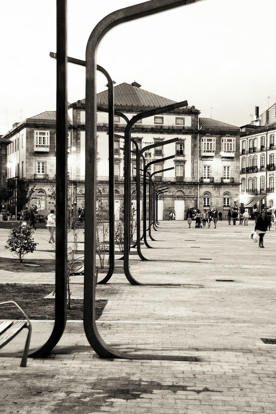 spain, a coruña, iron, architecture, city, built structure HD wallpaper