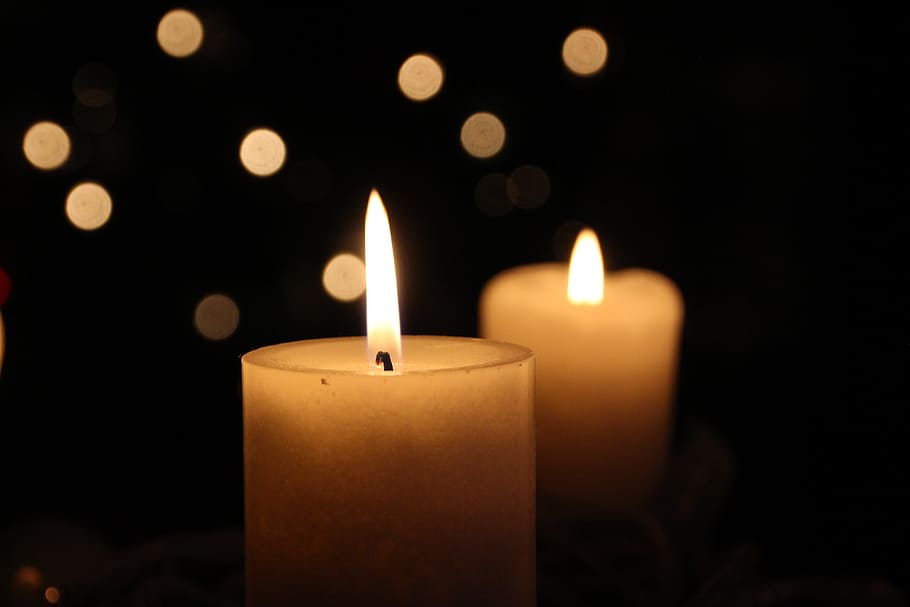 burning, candle, fire, object, wax, flame, illuminated, fire - natural phenomenon HD wallpaper