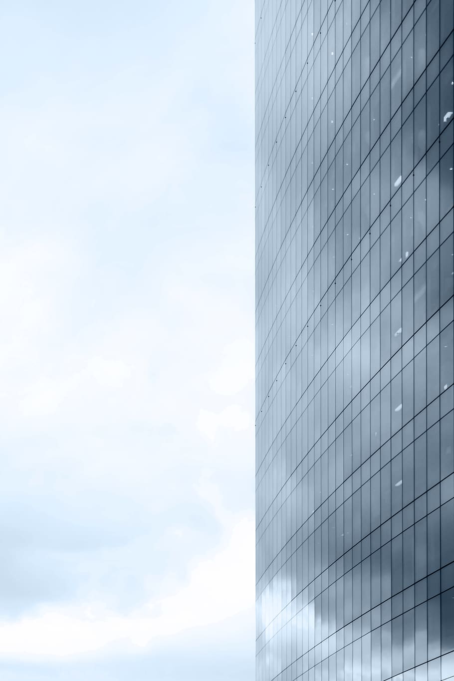 blue, reflection, cloud, abstract, line, architecture, glass HD wallpaper