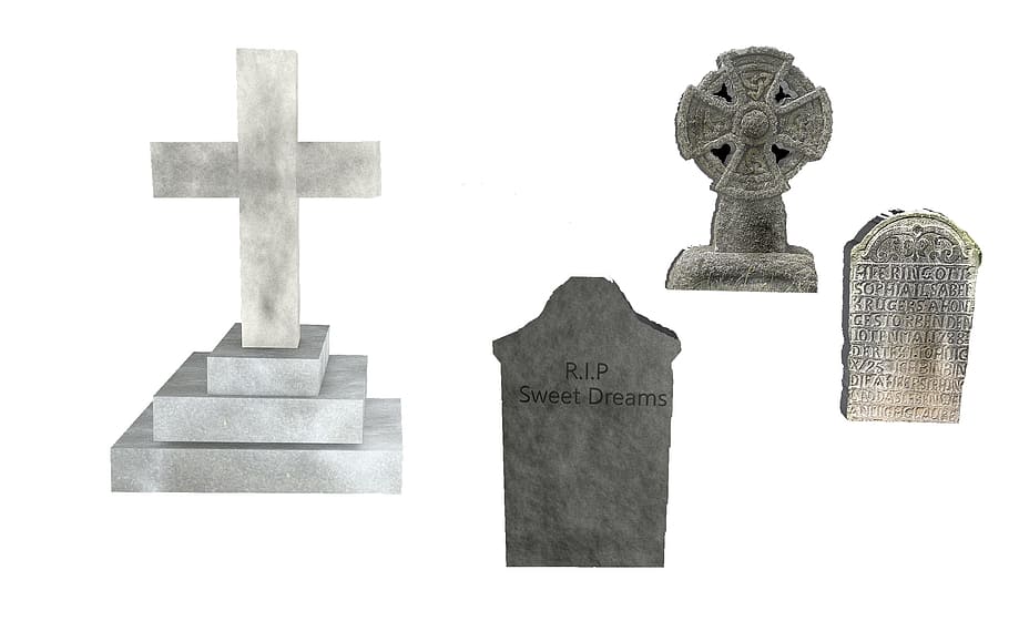 tombstones, grave, graveyard, isolated, png, funeral, cemetery, HD wallpaper