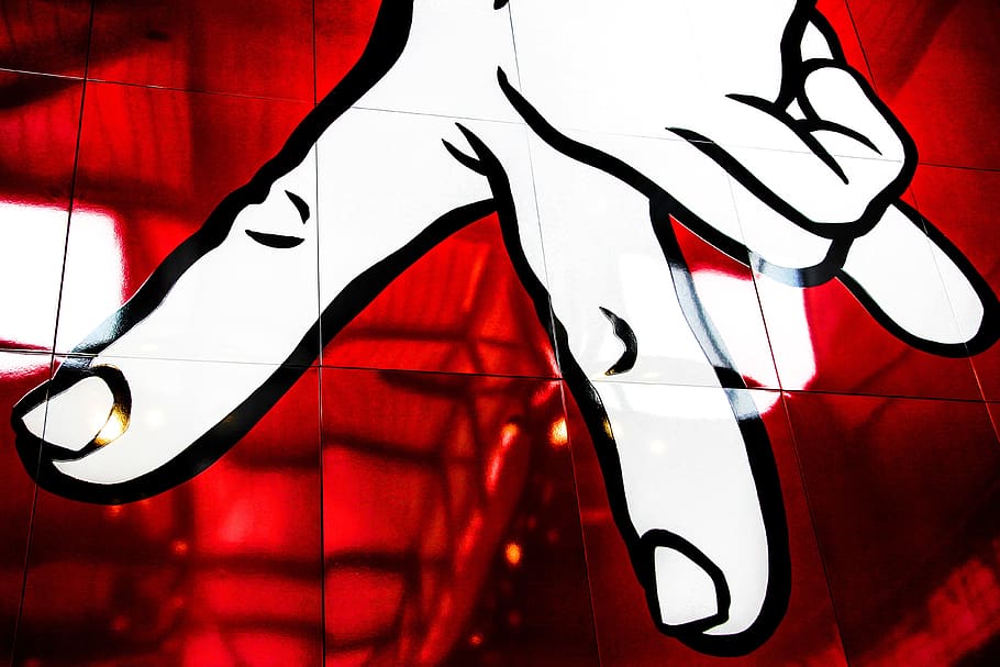 red, poster, tiles, background, rich, fingers, no people, close-up HD wallpaper
