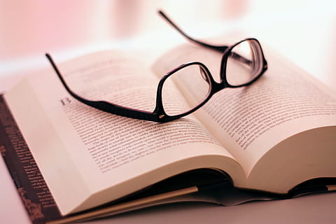 book, glasses, read, rest, relax, learning, smart, education HD wallpaper