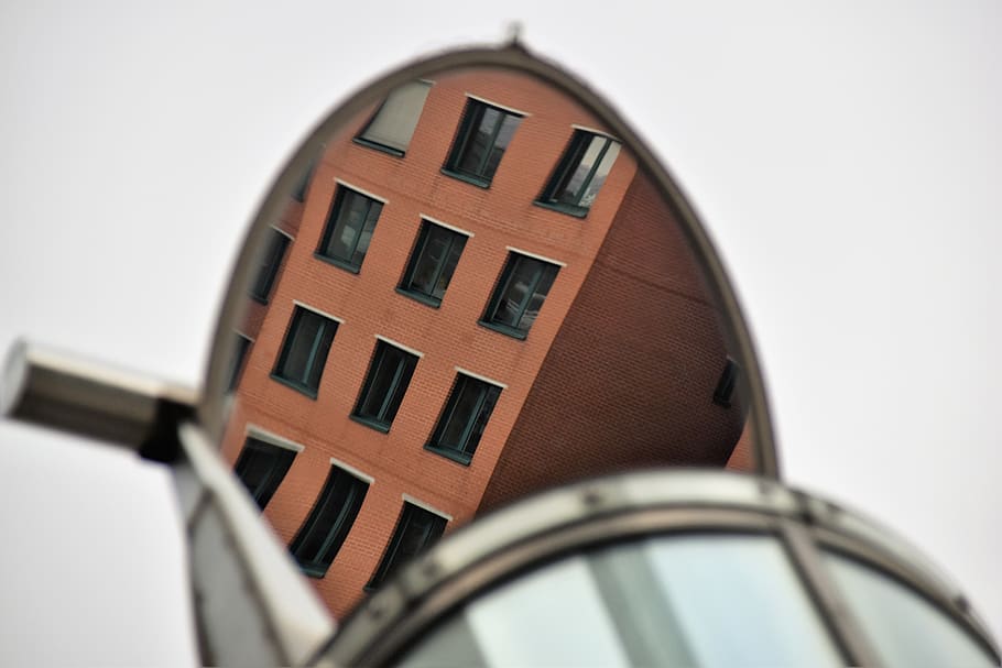 oval mirror, selective focus, white background, close-up, architecture HD wallpaper