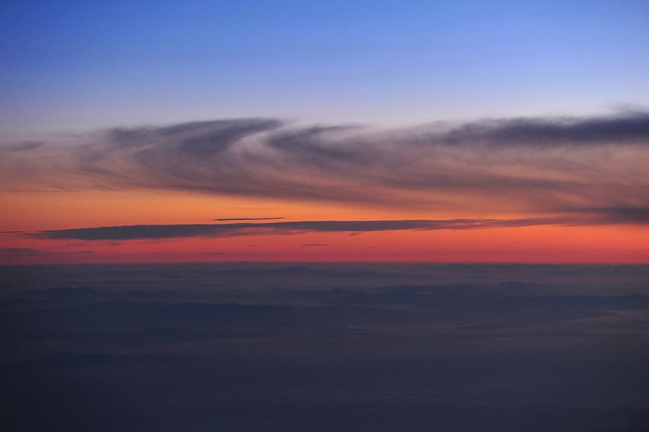 殘雲捲霞, sky, sunset, cloud - sky, beauty in nature, scenics - nature HD wallpaper