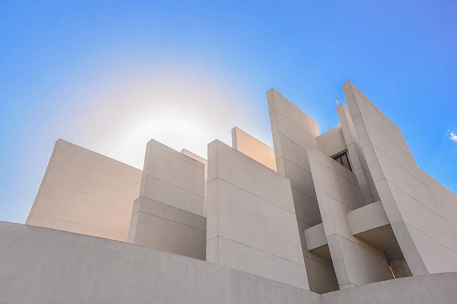 architectural, landscape, patterns, building, sky, architecture HD wallpaper