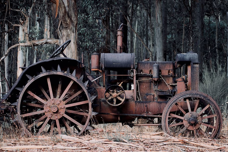 wheel, machine, rust, vehicle, motor, engine, train, transportation HD wallpaper