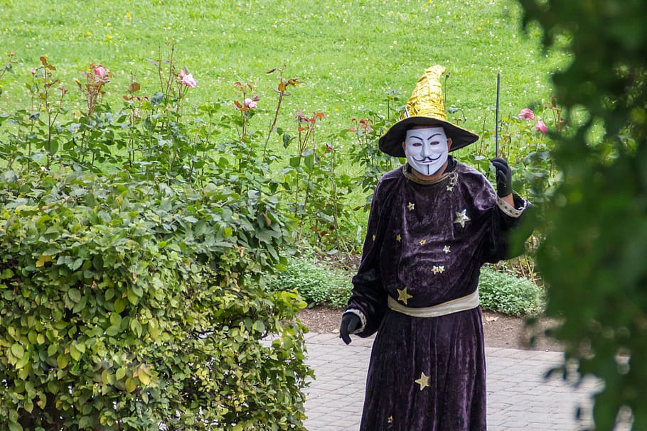czech republic, prague, magic, wizard, wand, park, magician HD wallpaper