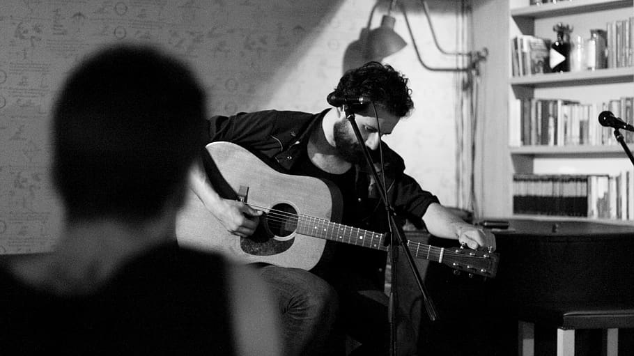 madrid, spain, codigo de barra, acustic, city, guitar, boy HD wallpaper