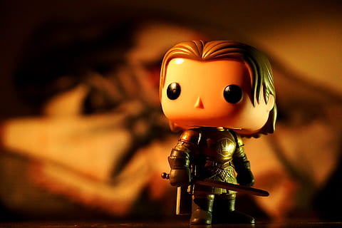 Warrior Bobblehead, art, blur, cartoon character, child, close-up HD wallpaper