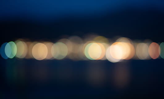 bokeh photography, light, dark, creative, abstract, night, evening HD wallpaper