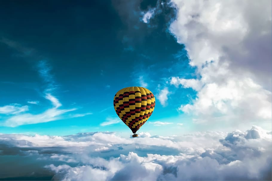 balloon, sky, flying, ballooning, adventure, floating, dom HD wallpaper