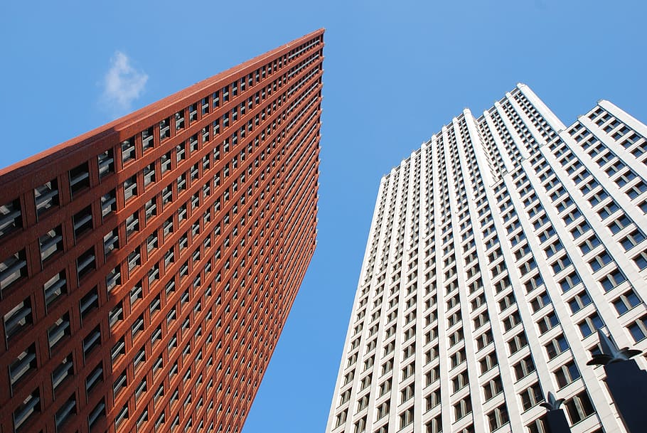 High Rise Building during Clear Blue Sky, architecture, buildings HD wallpaper