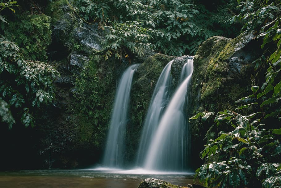 timelapse photography of waterfalls during daytime, nature, outdoors