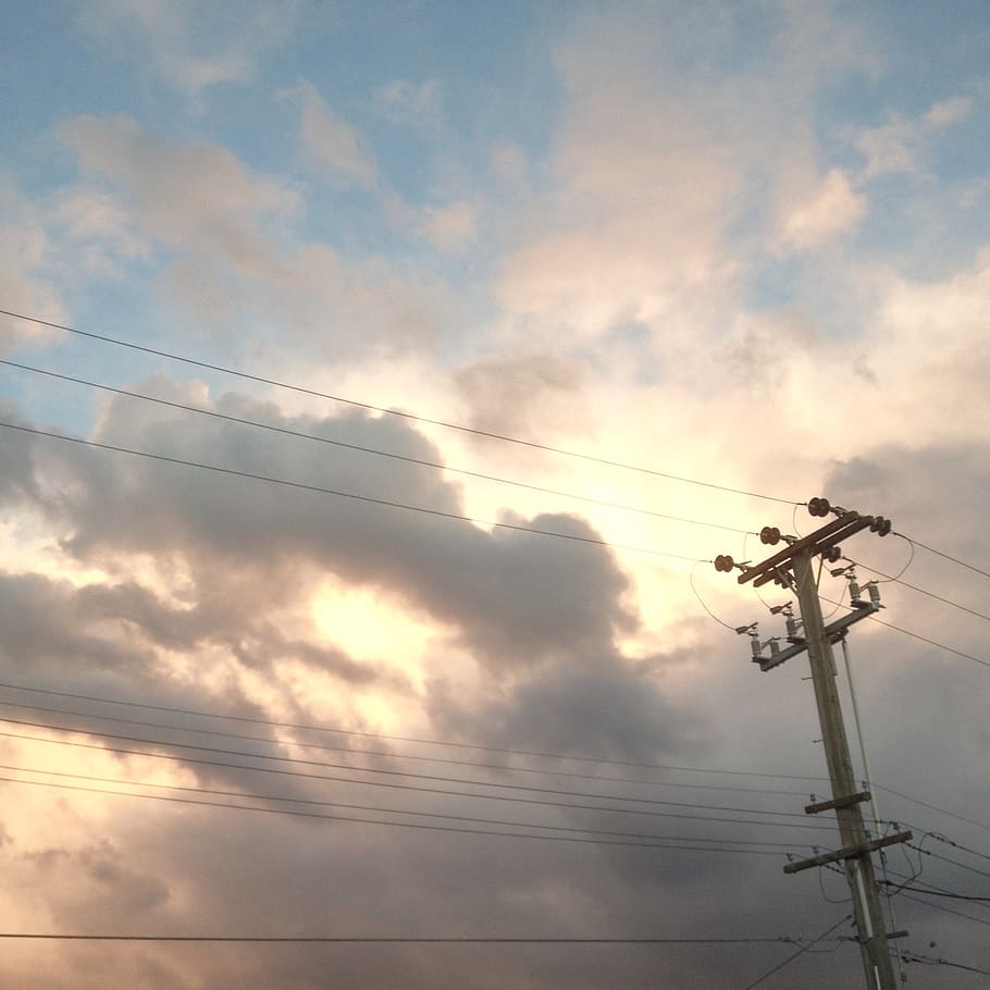 australia, oatley, sunset, cloud, sky, light, skies, aesthetic, HD wallpaper