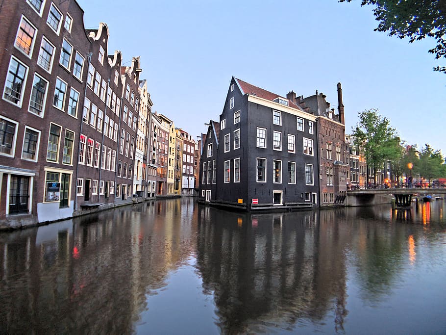 water, building, castle, architecture, outdoors, fort, canal HD wallpaper