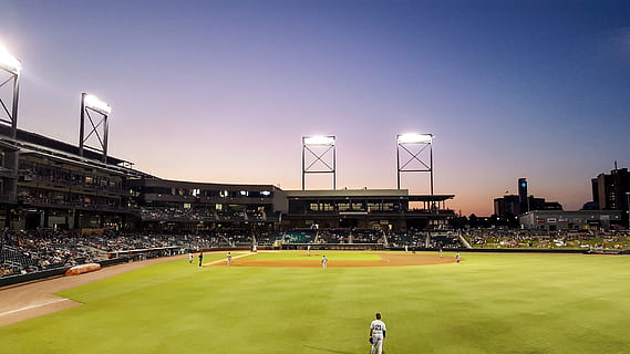 stadium, outfield, bat, ball, sports, outside, regions field HD wallpaper