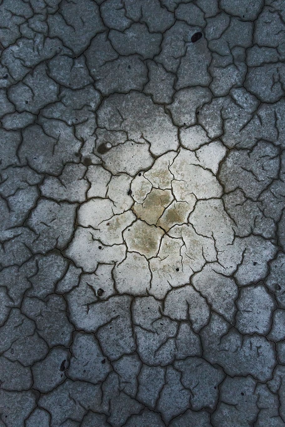 cracked soil, earth, weathered, dry, arid, nature, black and white