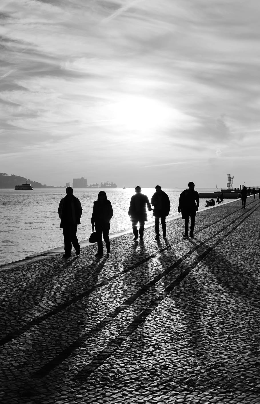 human, person, pedestrian, path, walkway, walking, water, sidewalk HD wallpaper