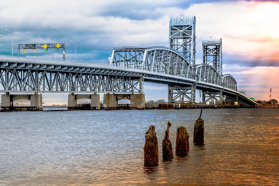 bridge, built structure, connection, architecture, water, bridge - man made structure HD wallpaper