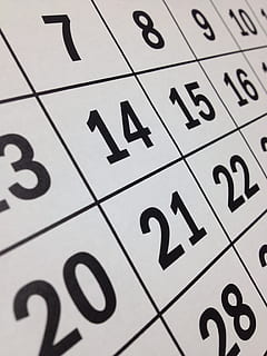 Close Up Photography of Calendar, black, countdown, daily, date HD wallpaper