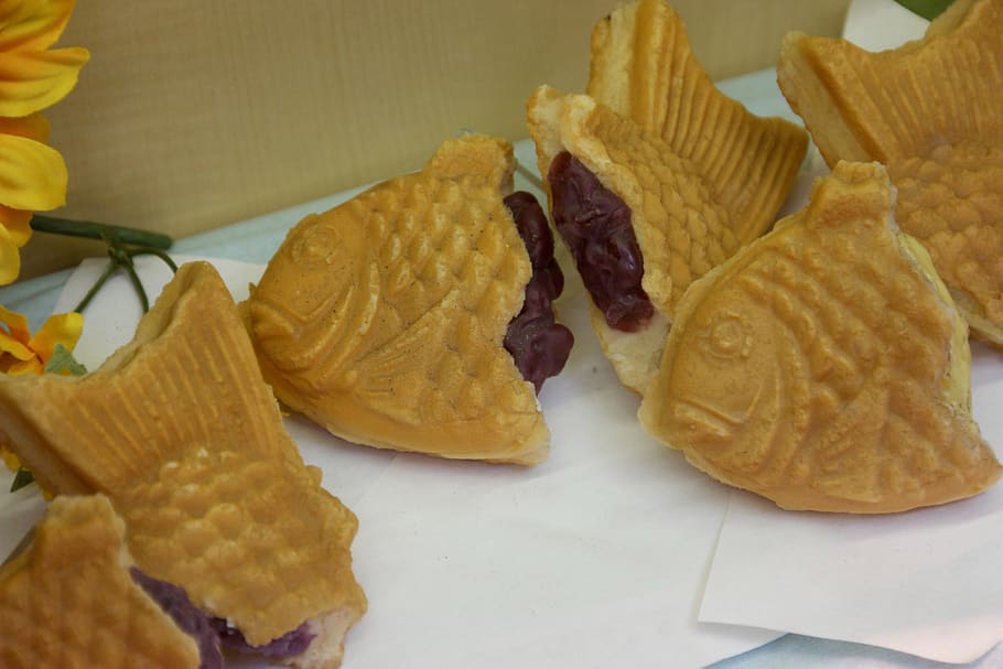 japan, tokyo, bakery, fish, cream, jam, pastry, food and drink HD wallpaper