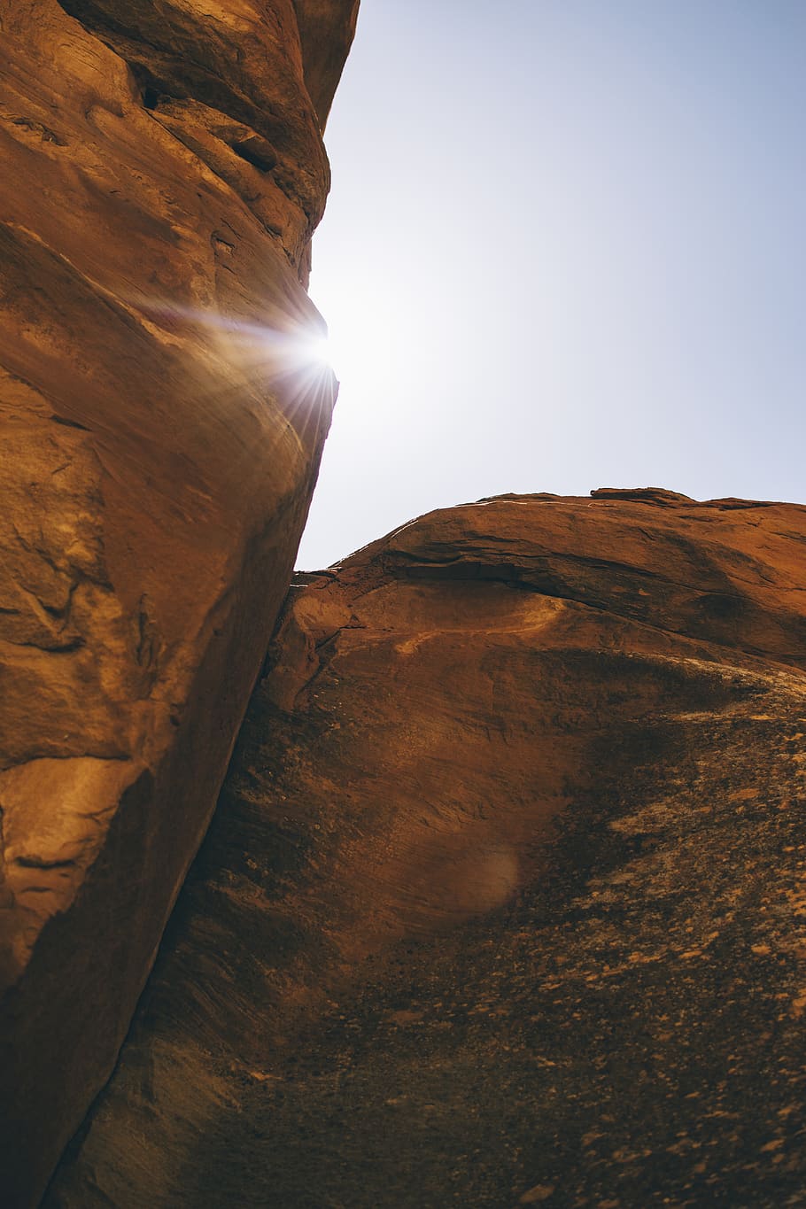 two brown rock formations, nature, outdoors, mesa, mountain, canyon HD wallpaper