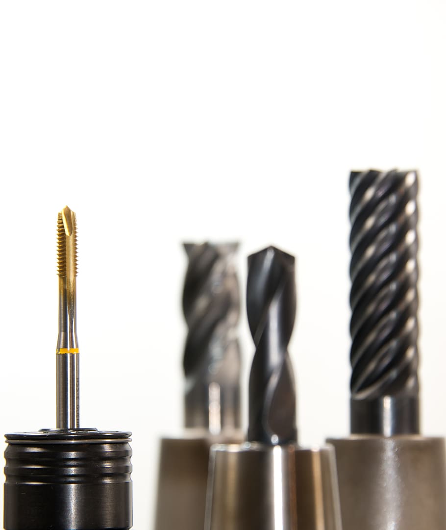 Selective Photo on Gold and Silver Drill Bit, drill bits, drilling heads HD wallpaper