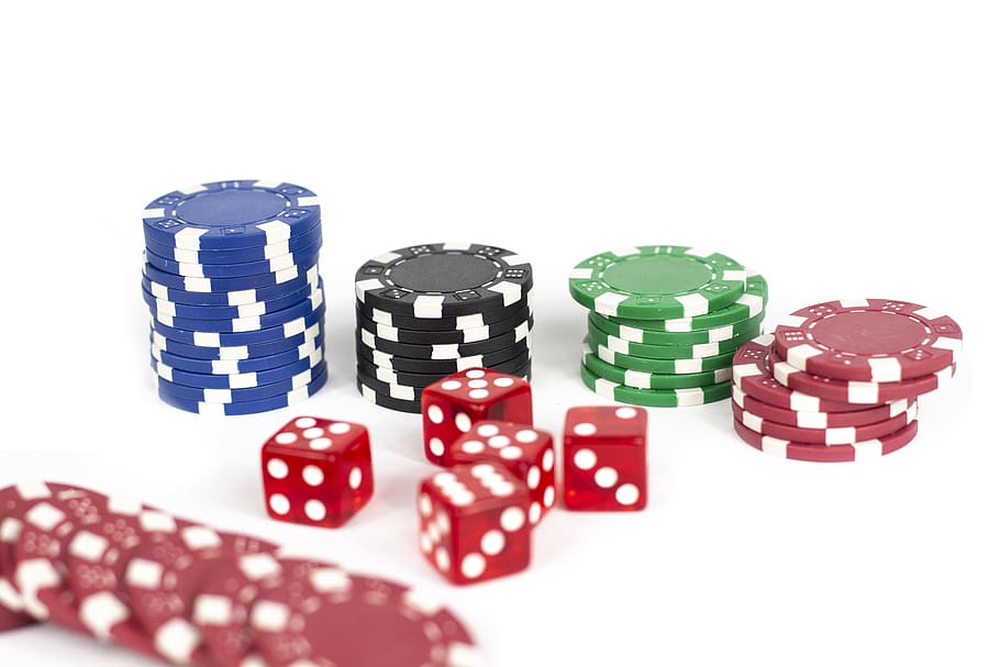 chips, casino, luck, red, cube, play, risk, gambling, profit, HD wallpaper