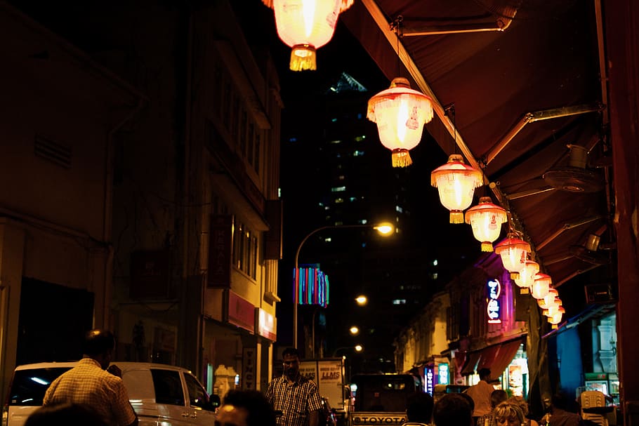 singapore, little india, curry, indian restaurant, night, town