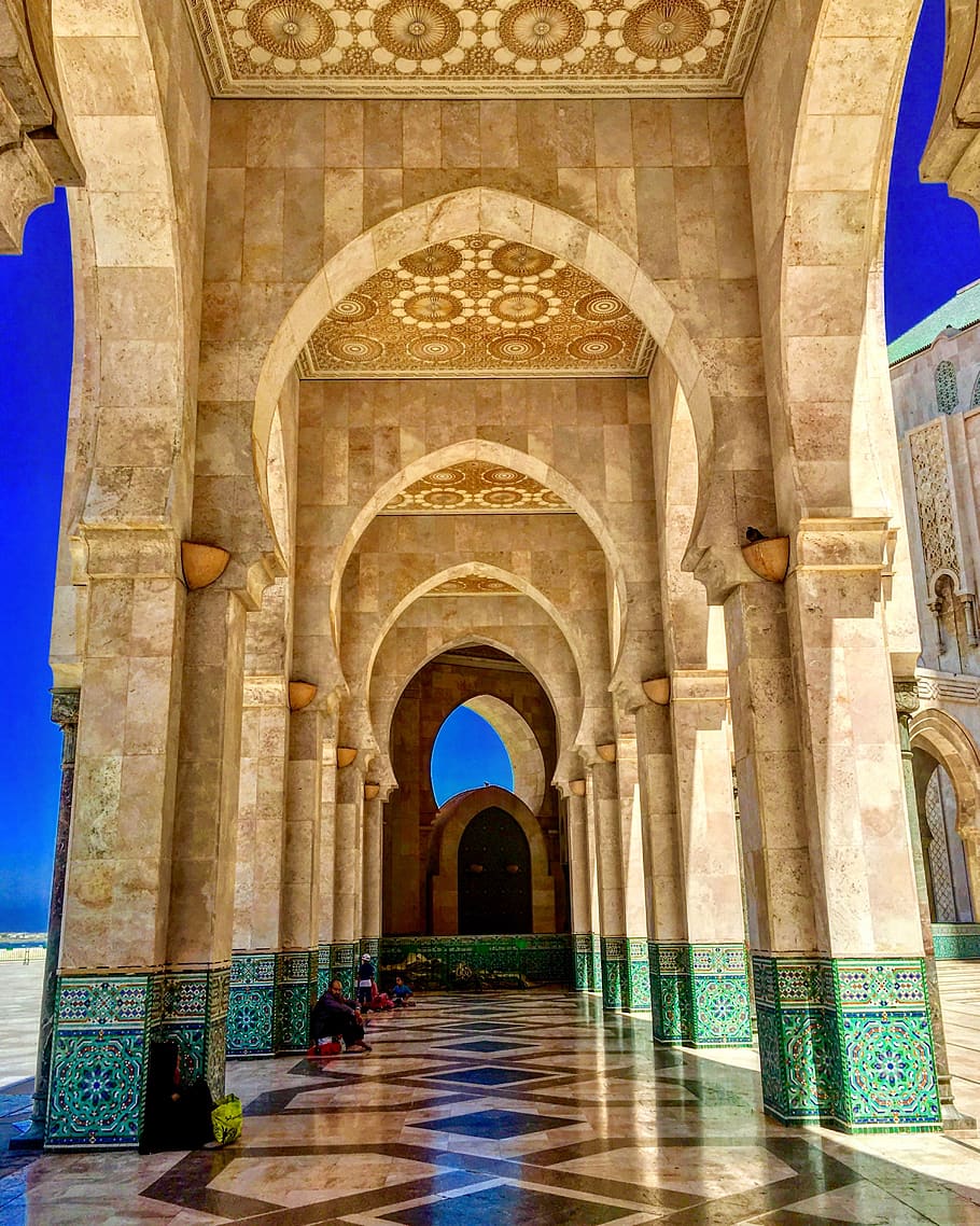 casablanca, morocco, sour jdid, tiles, architecture, built structure, HD wallpaper