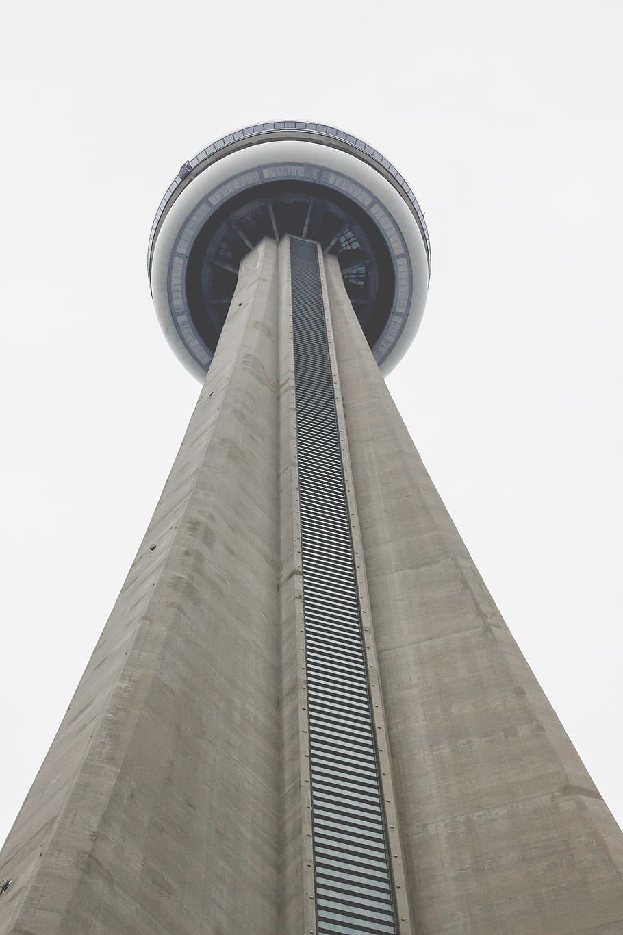 canada, toronto, cn tower, up, scale, sky, steep, skyscraper, HD wallpaper