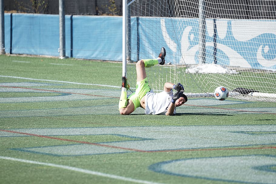 goalkeeper on field, sport, leisure activity, day, grass, clothing HD wallpaper