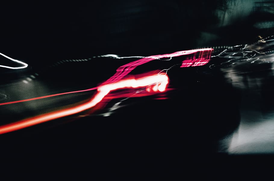 wallpaper, night, abstract, light, light trail, urban, nocturnal HD wallpaper