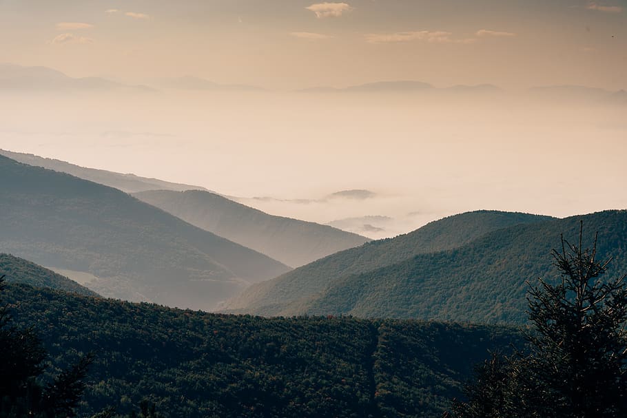 outdoors, mountain range, nature, countryside, peak, hill, plateau HD wallpaper