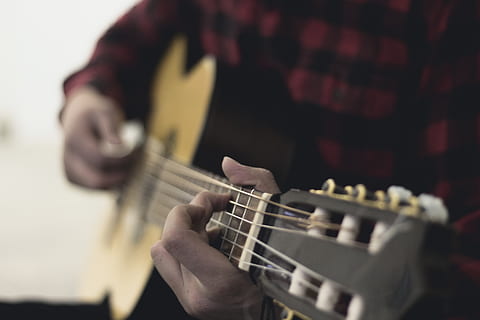 guitar, music, strum, string, strings, notes, melody, song HD wallpaper