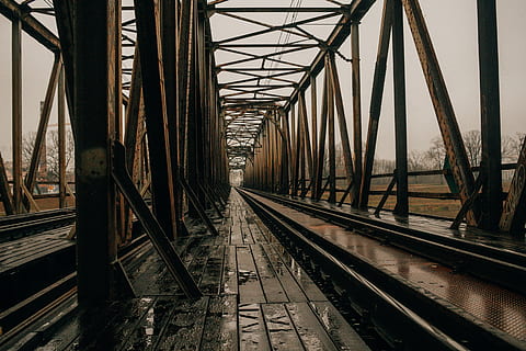 poland, wroclaw, rail transportation, track, railroad track HD wallpaper