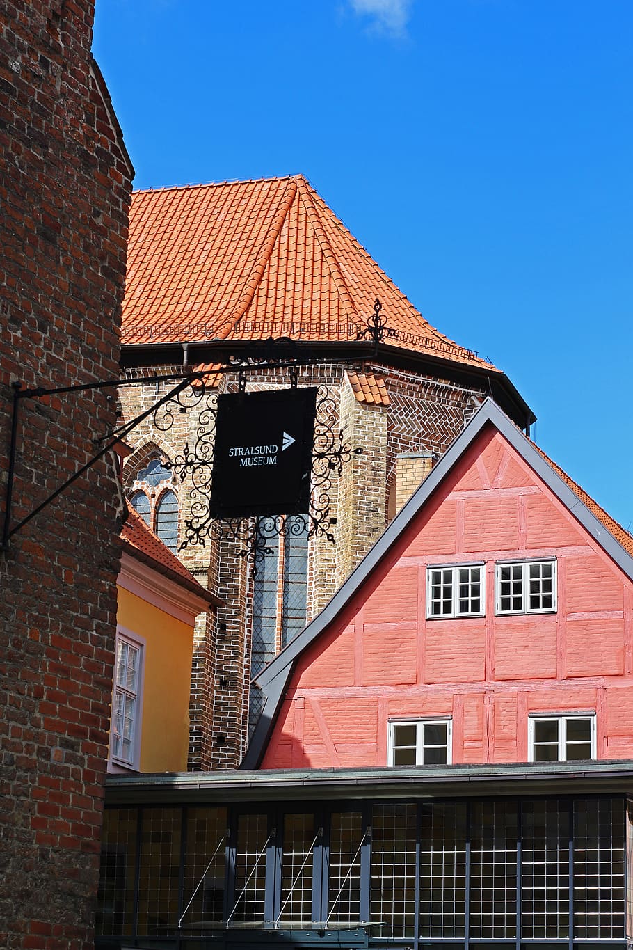 architecture, stralsund, historically, facade, historic center HD wallpaper