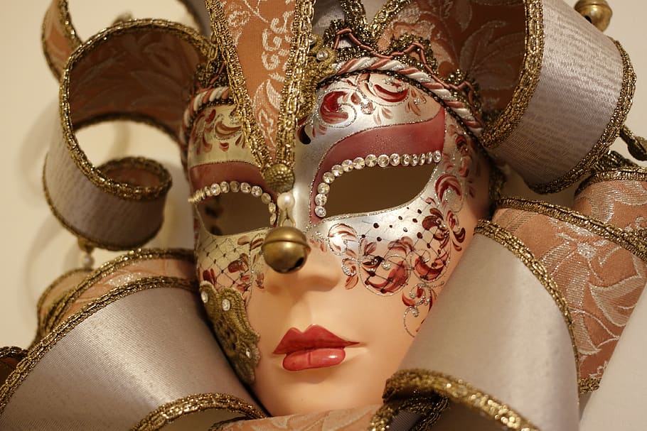 venice, mask, carnival, carneval, costume, masked, mysterious, HD wallpaper