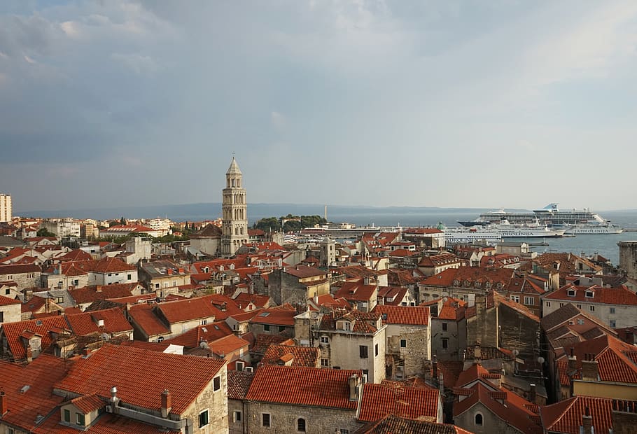 croatia, split, historic, heritage, travel, clock tower, europe HD wallpaper
