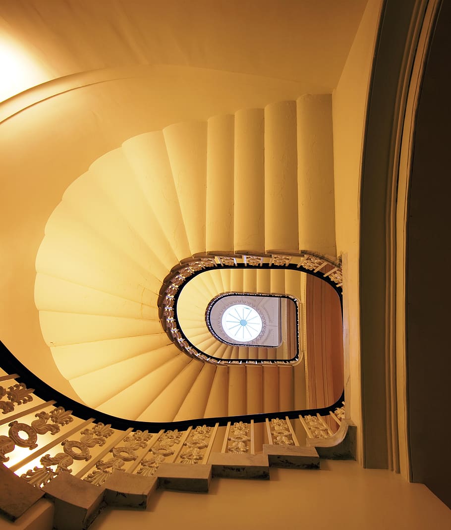 stair, staircase, step, construction, architecture, residence HD wallpaper