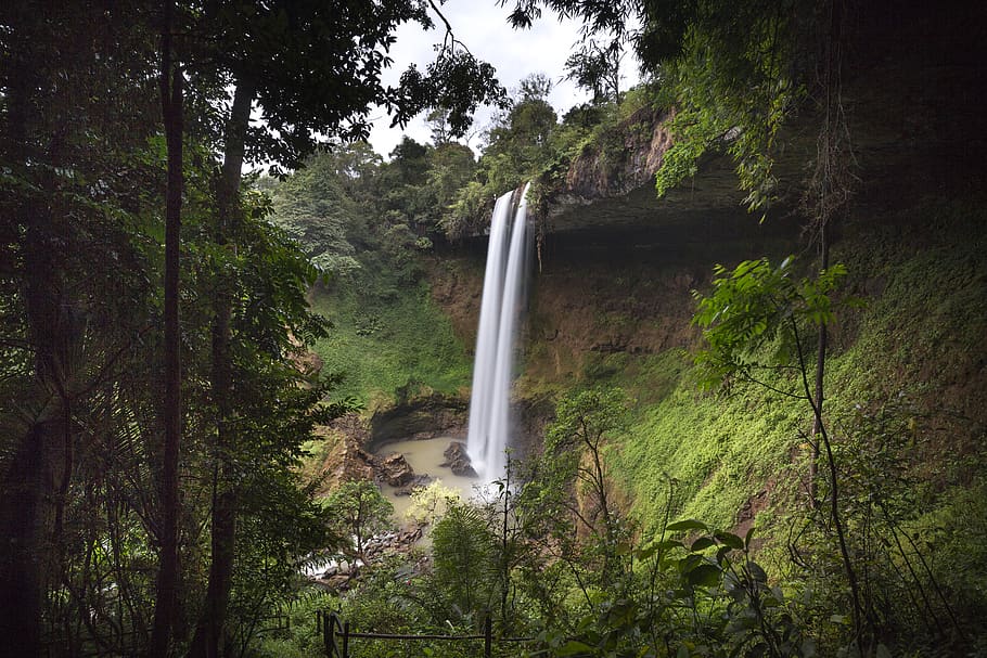 Waterfalls Scenery, beautiful, cascade, environment, flow, landscape HD wallpaper