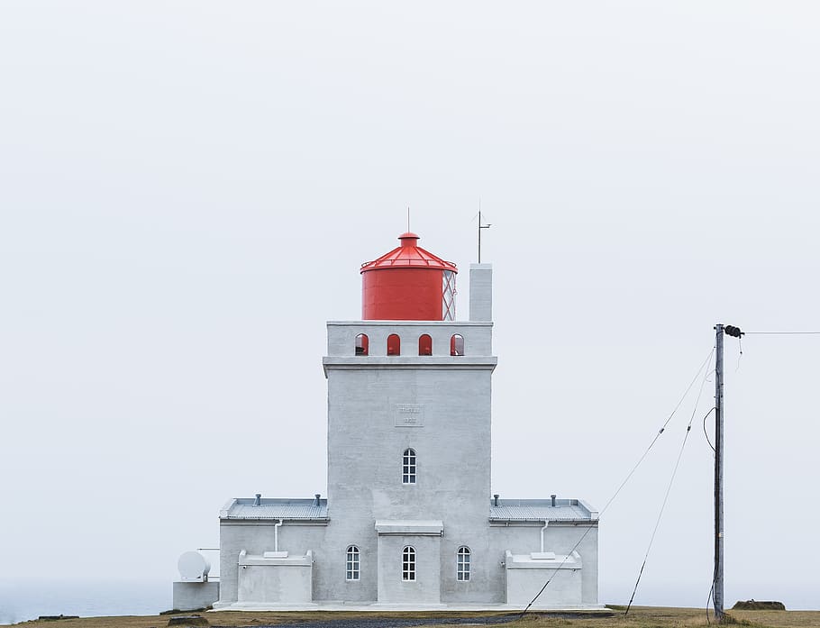 lighthouse, building, structure, pole, transmission, line, electricity HD wallpaper