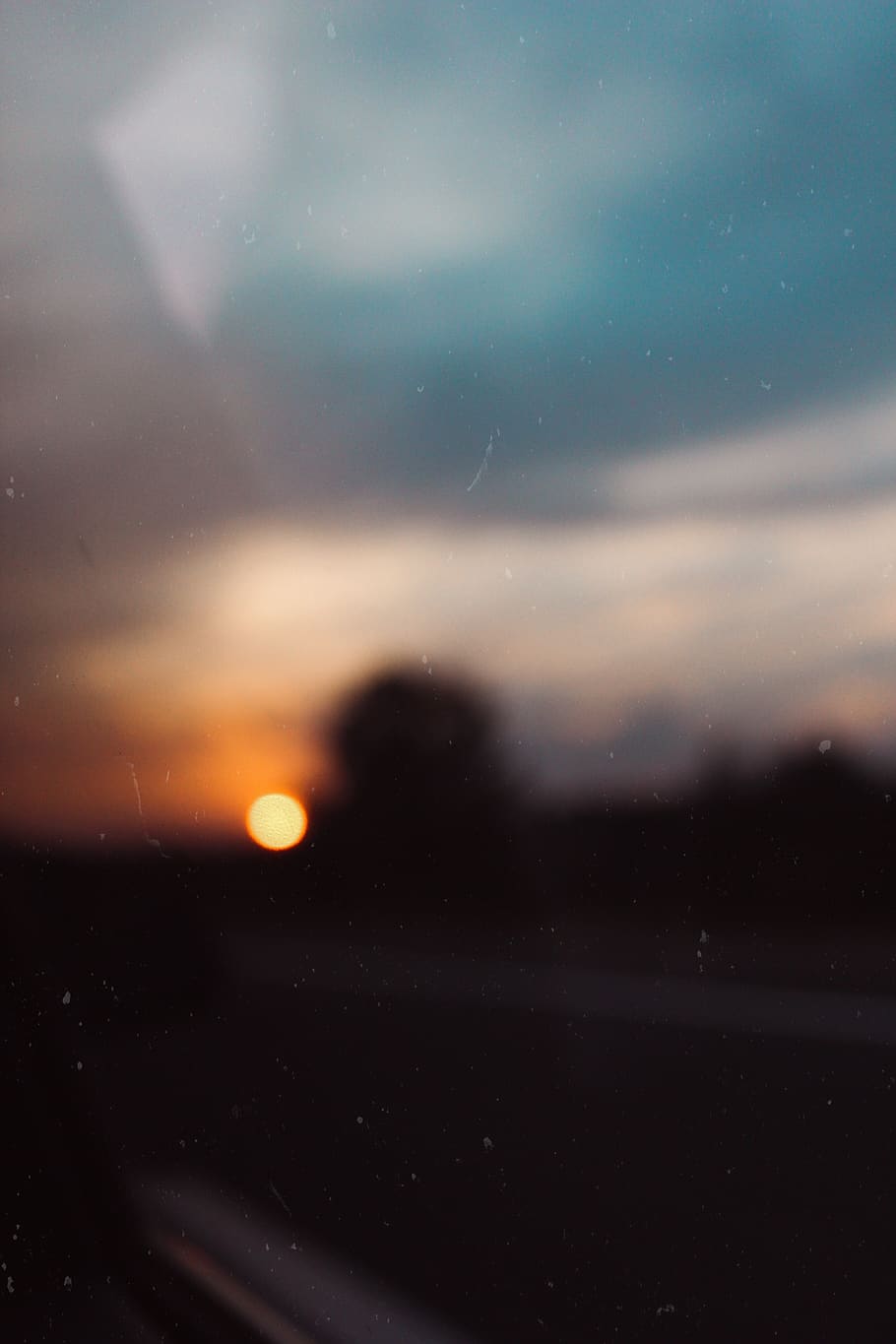 sunset, unfocused, blurry, blurred, summer, roads, mountain, HD wallpaper