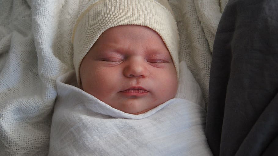 childhood, young, baby, innocence, eyes closed, relaxation HD wallpaper
