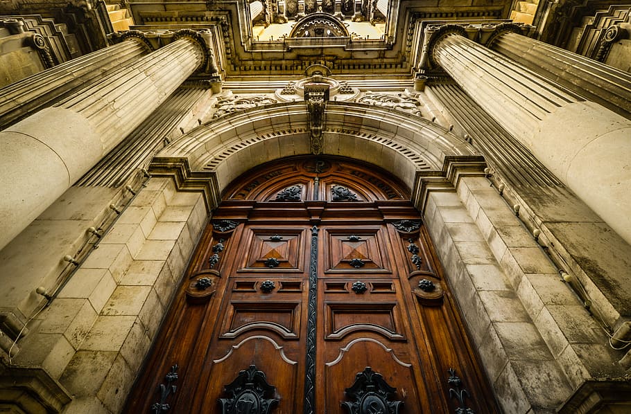 Low Angle View of Cathedral, ancient, architecture, art, building HD wallpaper