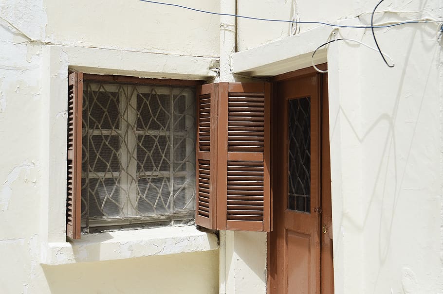home decor, window, shutter, curtain, door, window shade, beirut HD wallpaper