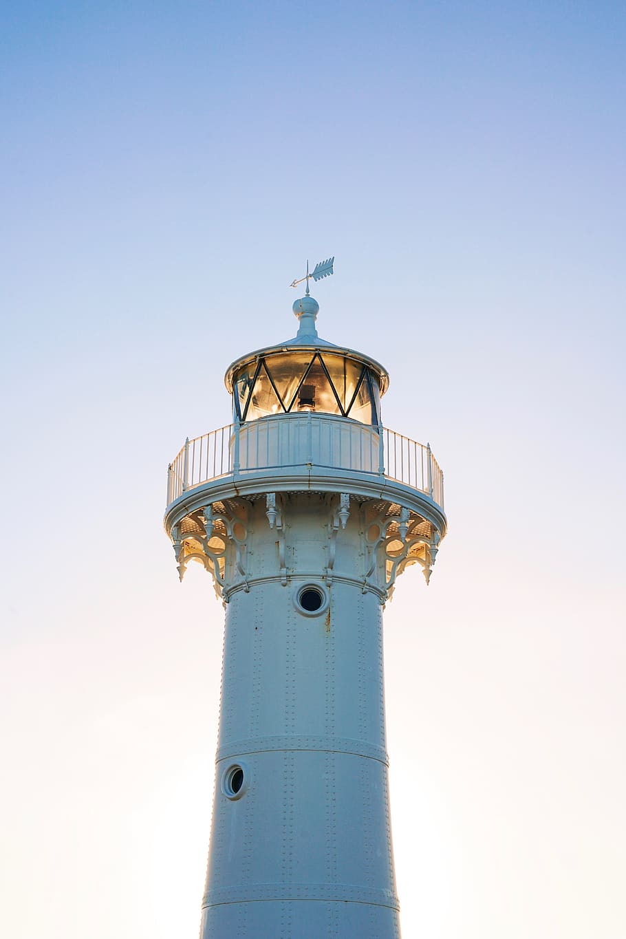 white lighthouse, sky, tower, architecture, built structure, clear sky HD wallpaper