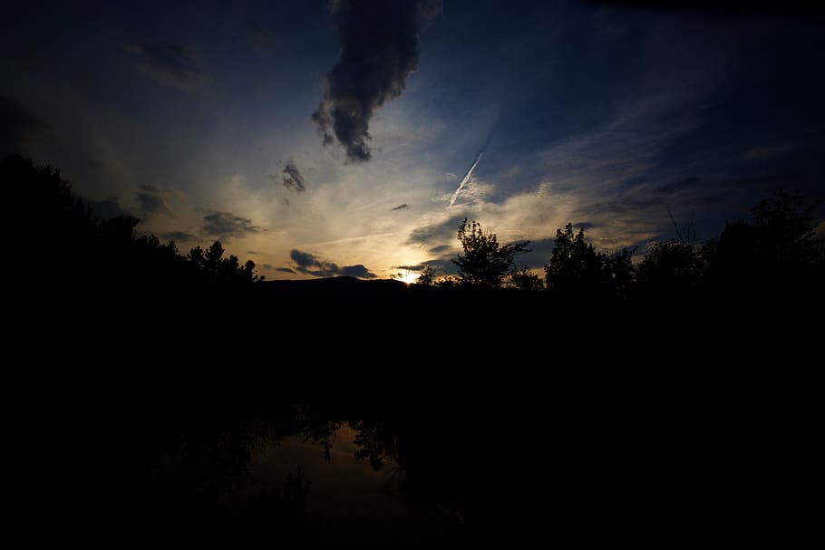 nature, outdoors, flare, light, sunlight, sky, red sky, dusk HD wallpaper