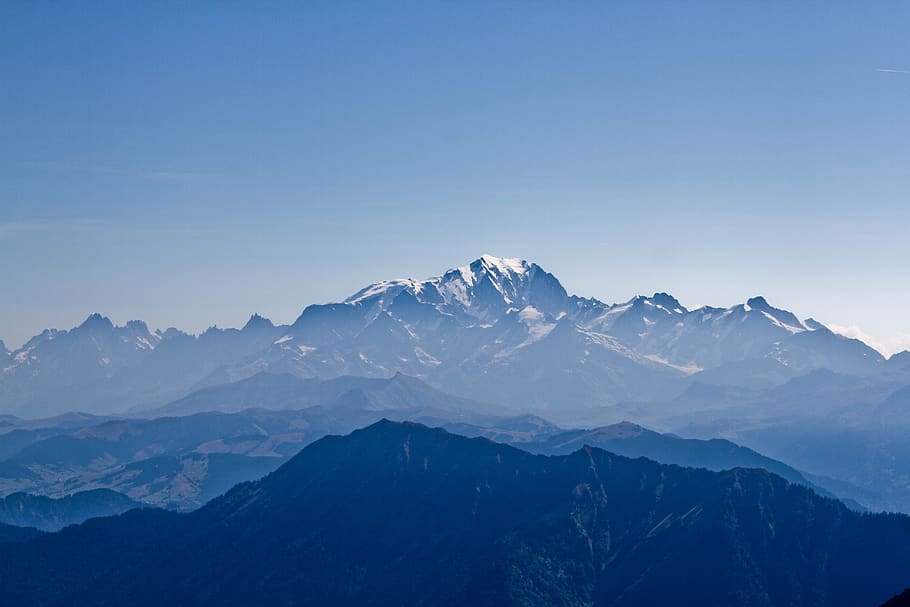 mountain, mountains, chamonix, alpine, landscape, glacier, mountaineering HD wallpaper