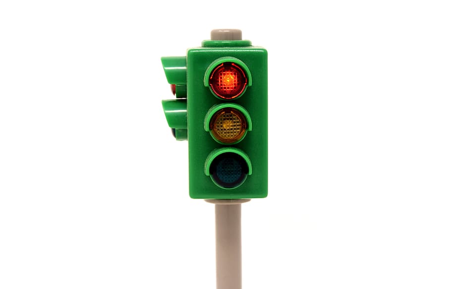 traffic lights, red, stand still, stop, red light, green color HD wallpaper